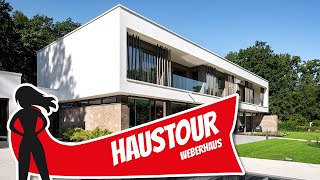 Haustour 3 Millionen Luxusvilla vom Architekten als Fertighaus Weberhaus  Hausbau Helden [upl. by Ennaoj]