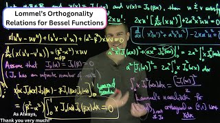 Lommels Orthogonality Relations for Bessel Functions [upl. by Laird]