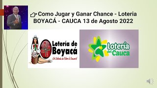 💯🔥 CÓMO JUGAR y GANAR CHANCE o LOTERÍA BOYACÁ  CAUCA 🤑 2022 [upl. by Meris]