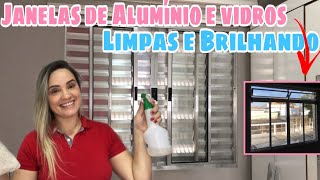 JANELAS DE ALUMINIO LIMPAS E BRILHANTES DE MODO RÁPIDO [upl. by Kliber]