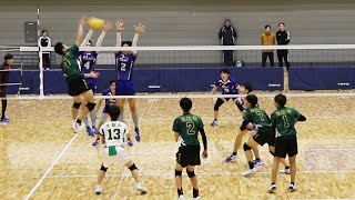 【春高滋賀決勝2024】近江 vs 比叡山 第１セット ＜男子バレーボール＞ [upl. by Yssej776]