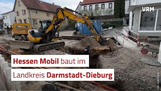 Staugefahr Hessen Mobil baut im Landkreis DarmstadtDieburg [upl. by Enimsay]