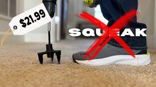 The ULTIMATE Tool to Stop Squeaking Floors FOREVER  Carpet Hardwood amp LVP [upl. by Toby]