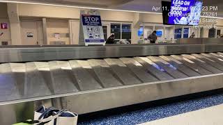 Airplane to Baggage Claim to Car Rental Shuttle at DallasFort Worth Int Airport Apr 11 2021 [upl. by Royal]