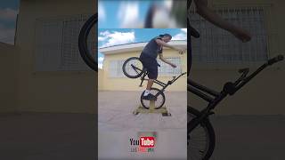 SUPORTE PARA TREINAR MANOBRAS DE BMX EM CASA  HOMETRAINER  04 shorts bike graudebike flatland [upl. by Chappelka]