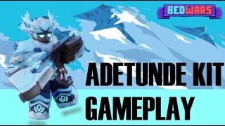 Adetunde Kit Gameplay 😱😱 Roblox Bedwars [upl. by Ynaitirb218]