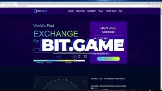 BITGAME The world’s first digital asset exchange for blockchain games [upl. by Acina]