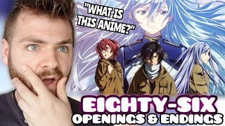 THIS ANIME BROKE ME  86 EIGHTYSIX Openings amp Endings 12  New Anime Fan  REACTION [upl. by Ardnuaet]