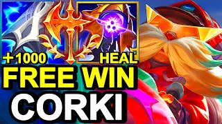 Wild Rift China Corki Mid  ALWAYS CARRY BROKEN OP CORKI BUILD RUNES  Sovereign Rank Gameplay [upl. by Anitel]