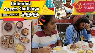 Unlimited sweets 99  Agarwal Bhawan Bengaluru  Sweets Challenge gone wrong  AECS layout [upl. by Roda]