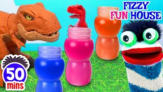 Fizzys Fun Adventures With Dinosaurs Making Slime Packing Lunch Boxes amp More Compilation For Kids [upl. by Atreb]