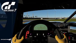 Gran Turismo 7  Dodge Viper Gr4  Cockpit View  Daytona Road  No HUD [upl. by Ardella]