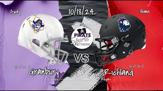 Richland Royals vs Granbury Pirates 101824 [upl. by Airbmat150]