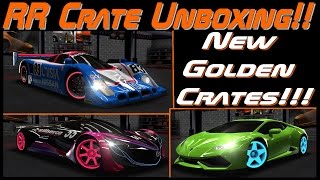 NEW GOLDEN CRATES  Racing Rivals Unboxing [upl. by Karrah]