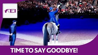 Valegros very last performance  FEI World Cup™ Dressage  London Olympia 2016 [upl. by Reprah802]