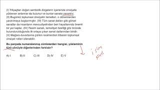 20242025 TYT1 Türkçe Soru Çözümleri [upl. by Lleuqram]