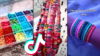 🎗️Clay Bead Bracelet TikTok Compilation 🎗️ Making Bracelet Edits Shorts amp Reels Small Business 210 [upl. by Daniala]