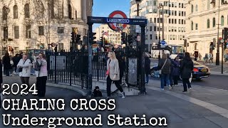 CHARING CROSS Underground station 2024 [upl. by Eahsram]