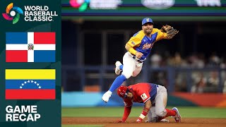 Dominican Republic vs Venezuela Game Highlights  2023 World Baseball Classic [upl. by Kal896]