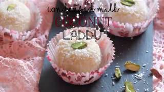 Condensed Milk Coconut Laddu Recipe  Easy Coconut Ladoo Recipe with Milkmaid [upl. by Avika]