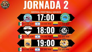 JORNADA 2  ANIMAL FOOTBALL LEAGUE [upl. by Annaiviv300]