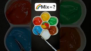 Mixed colors red green blue rainbow purple orange gold silver yellow asmr color [upl. by Ytisahc796]