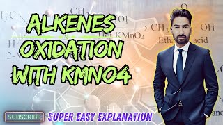 oxidation of alkenes with kmno4  oxidation of alkenes with kmno4 class 10  oxidation of alkenes [upl. by Breban]