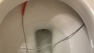 How to open inside clogged toilet jet’s for weak slow double flush toilets No plumber or chemicals [upl. by Haslett]