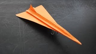 How to Make a Concorde Origami Paper Plane Instruction [upl. by Ashford]