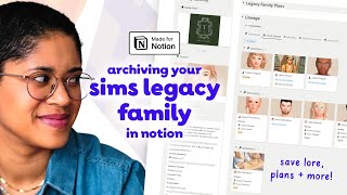 Keep Your Sims Legacy Story ALIVE In Notion 😱 [upl. by Gabor544]