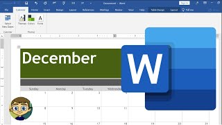 Creating a Calendar in Microsoft Word [upl. by Eniroc]