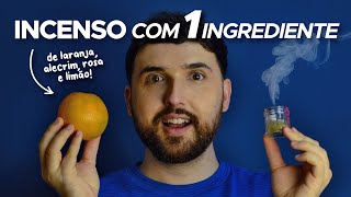 COMO FAZER INCENSO COM 1 INGREDIENTE  INCENSO NATURAL CASEIRO [upl. by Nomde]