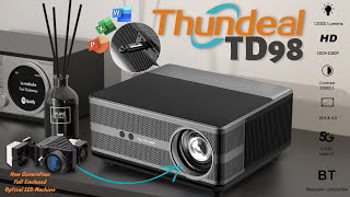 Thundeal TD98 Full HD Smart Projector  1080p 12000 Lumens 6D Keystone [upl. by Ermentrude]