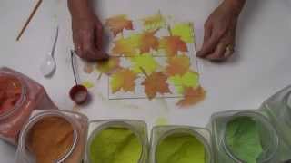 Get Fired Up 1 Festive Falling Leaf Plates with Lisa Vogt [upl. by Garv]