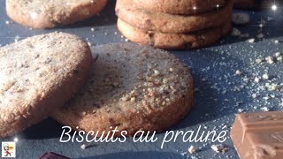 BISCUITS PRALINÉPÉPITES DE CHOCOLAT [upl. by Sidoney515]