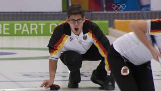 All the Curling action  Innsbruck 2012 Mixed Curling Red Group Session 6 [upl. by Okomot]