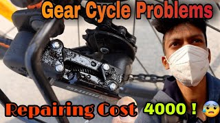 Gear cycle problems 😑  Hercules Roadeo Hank  Derailleur problem [upl. by Ydissac]