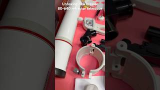 unboxing bresser telescope 80640mm refractor astronomy planets astrophotography shorts travel [upl. by Bradwell]