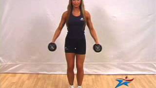 Standing Lateral Raise dumbbells Adult Female [upl. by Alenairam133]