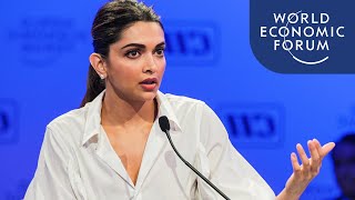 Deepika Padukone Addresses the Stigma of Mental Health Issues  India Economic Summit 2017 [upl. by Toulon508]