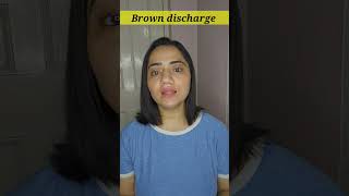 Brown discharge kyu hota hai  Brown Discharge kab chinta Karni chahiye browndischarge [upl. by Bloem670]