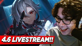 ARLECCCHINO LOOKS INSANE HUGE PATCH INCOMING  Genshin Impact 46 Livestream Reaction [upl. by Nalhsa]