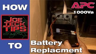 HOW TO  APC SMART UPS 1000va Battery replacement  JoeteckTips [upl. by Steere510]