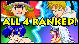 All 4 Knights of Apocalypse RANKED from Weakest to Strongest Seven Deadly Sins  4KOTA SDS New Gen [upl. by Epperson]