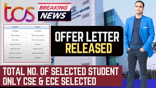 🔥TCS Offer Letter Released  Accept Offer Letter Now  Total Selected Candidate🔥 [upl. by Eceerehs757]