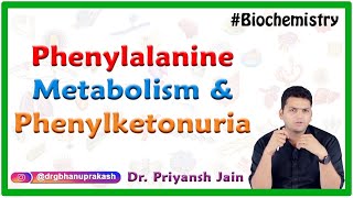 Phenylalanine metabolism and Overview of phenylketonuria  Medical Biochemistry  Dr Priyansh jain [upl. by Maitund]