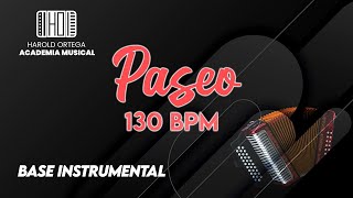 PISTA BASE RITMICA PASEO VALLENATO  130 BPM [upl. by Oneg]