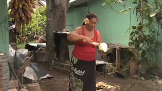 Breadfruit Cooking in Tahiti [upl. by Anigger418]