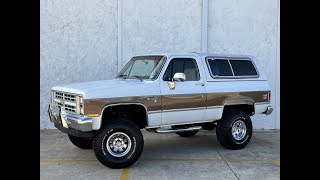 1985 Chevy K5 Blazer Silverado Walk Around Video [upl. by Noiroc773]