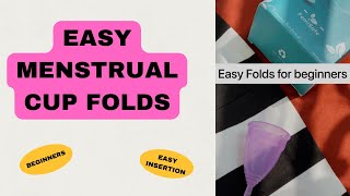 HOW TO FOLD YOUR MENSTRUAL CUP  EASY FOLDS  FOR BEGINNERS  FemiSafe [upl. by Jim]